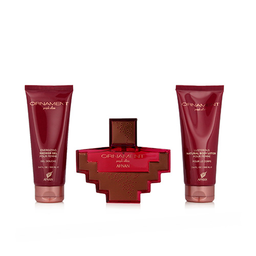  KIT AFNAN ORNAMENT PURPLE ALLURE 3 PIEZAS