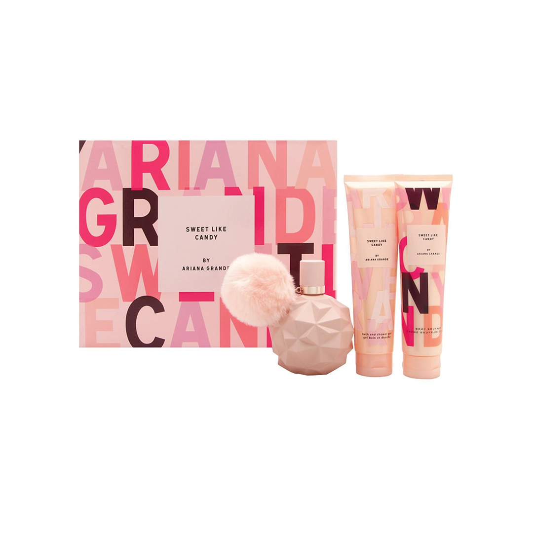 KIT ARIANA GRANDE SWEET LIKE CANDY EDP F 100ML 3 PIEZAS