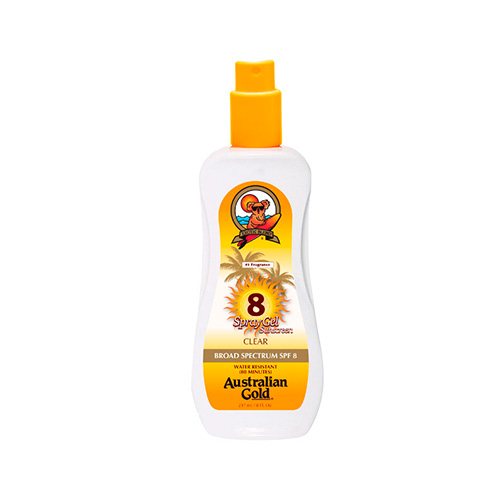 AUSTRALIAN GOLD CLEAR SPRAY GEL SPF8 237ML